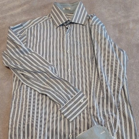 3/$15 Men's Bugatchi Long Sleeve Button Up Shirt - Picture 1 of 2